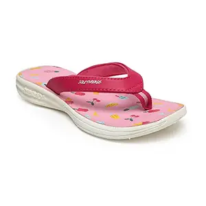 SOLETHREADS BLOSSOM | Stylish | Comfy | Super soft | Ultra-Light | Phylon | Slippers | Flip Flops for Women | UK 7 | PINK