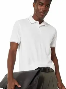 Max Men's Polycotton Half Sleeves Regular Fit Solid Polo T-Shirt