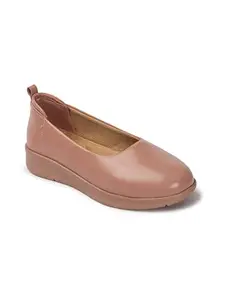 ICONICS Women Ballernia Shoes Colour- Peach Size-UK 7