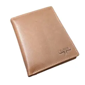 CUSKIN Tan Leather Note Case for Men's RFID Protected (CCN74T)