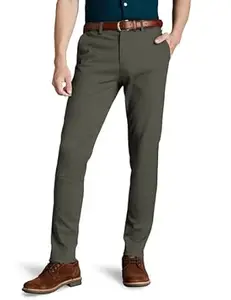 Symbol Premium Men's Slim Fit Flexi Waist Casual Pants | Stretchable Chinos | Stylish Office Fashion Trousers