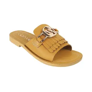 Catwalk Women Stylised SLIP-ON Platforms | For Women & Girls (YELLOW,5 UK)