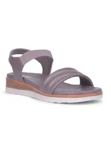 Bata 5612 Edith Sandal Grey Sandals for Women|Casual outings|Party|Occasion|Festival|Comfortable|Open Toe Size- 3