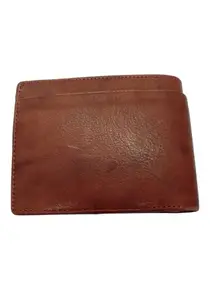 Tan Leather Wallets/Purse with Card Slots and Coins Pocket for Men. The Perfect for Valentine's Day, Father's Day, Birthday, or Anniversary.