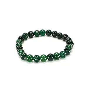 Arka Surya Crystals Green Jade 8mm bead Healing Bracelet for Health & Wealth