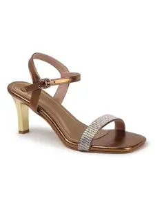 Carlton London Women Fashion Sandal,Copper,UK-8