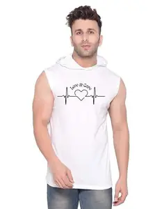 Fashnobic Men Love and Care Printed Gym_Vest White(KS W_print-052_HDY_Men)