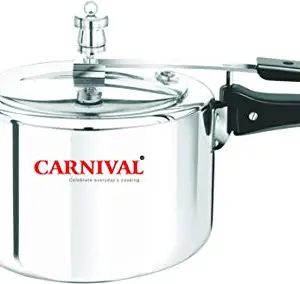 Carnival Pressure Cooker Regular Model 3.5 L Pure Virgin Aluminium (Inner Lid) Pressure Cooker, Silver price in India.