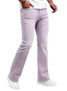 Ben Martin Men’s Bell Bottom Jeans || Bootcut Denim Pants || Wide Leg Flared Jeans for Men || High Waist Stretchable Retro Fit || Cotton Jeans for College Casual (1)