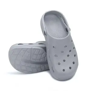 CASSIEY Women's Casual Clogs Sandals with Adjustable Back Strap for Adult | Comfortable & Light Weight | Mules for Women's/Girl's- Grey