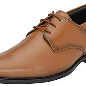 Centrino mens Derby Formal Shoe (Tan_10 UK_8684-3)