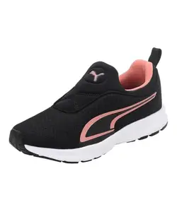 Puma Womens Swilla WN's Slip ON WN's Black-Carnation Pink-White Running Shoe - 6UK (37830601)