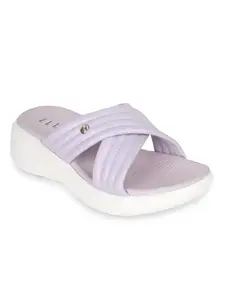 ELLE Women Sandal,Purple,UK-7