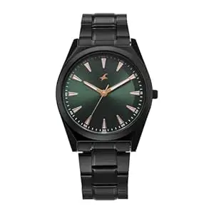Fastrack Stunners X Special Edition Quartz Black Dial Stainless Steel Analog Watch for Men