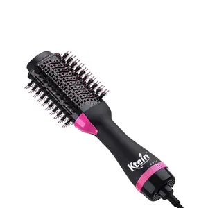 Ktein 4-In-1 Hair Styling Brush: Achieve Stunning Hairstyles Effortlessly With This Black Hot Air Brush - 1000 Watts