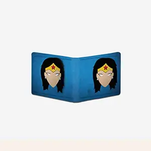 Bhavithram Products Superhero Design Blue Canvas, Artificial Leather Wallet-PID34405