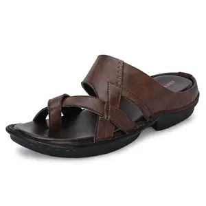 Centrino Sandal for Men | Stylish & Versatile Flip-Flop Sandals | Designed for Superior Comfort & Premium Quality | Lightweight & Durable for Everyday Wear 6612-2_Brown_11