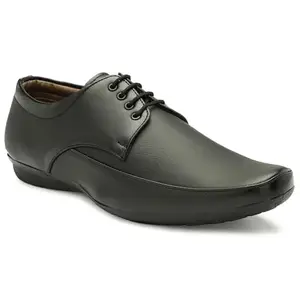 MARKRANGE Men's Black Synthetic Formal Shoes for Men 09 (UK/India)