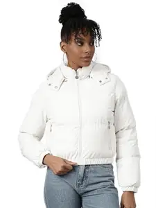 SHOWOFF Women's Puffer Jacket (8936_White