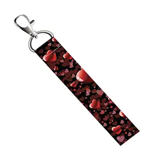 ISEE 360® Love Hearts Lanyard Bag Tag with Swivel Lobster for Gift Luggage Bags Backpack Laptop Bags Workers Travelers L X H 5 X 0.8 INCH