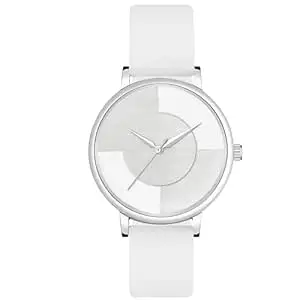 Acnos Trendy Multi-Color Dial Analog Watch for Women with Synthetic Leather Strap