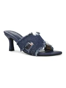 Inc.5 Womens Navy Casual Open toe Kitten Heel Mules