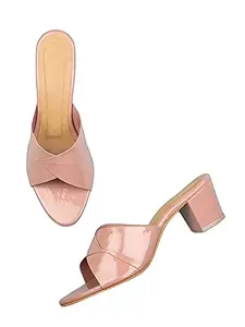 WalkTrendy Womens Synthetic Pink Sandals With Heels - 4 Uk (Wtwhs9_Pink_37)