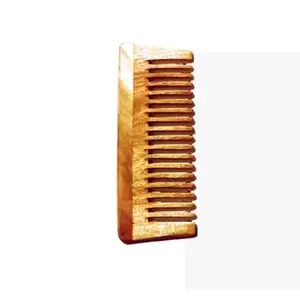 Neem Wooden Comb for Men and Women Hair Growth | Frizz Control Dandruff Control & Shine | Anti-Hair Fall, Hair Straightening | Comb With Wooden Teeth | (Pack of 1) (Wide Tooth Shampoo Comb)