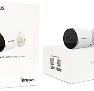 CP PLUS 2 MP Full HD (CP-V21) IR Outdoor Bullet Security Wireless Camera, IR Range of 20 Meter, IP66, White price in India.