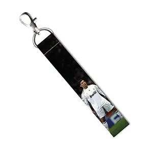 ISEE 360® Footballer CR7 Lanyard Tag with Swivel Lobster for Gift Luggage Bags Backpack Laptop Bags L X H 5 X 0.8 INCH