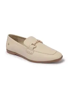 ELLE Women Loafer,Beige,UK-4