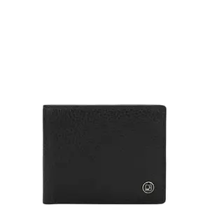 Da Milano RFID Protected Leather Wallet for Men with Card Slot - Black