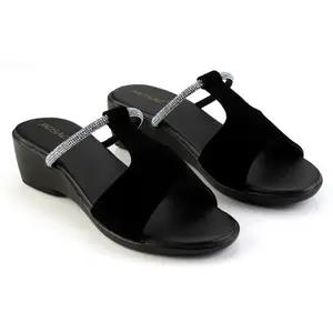 MOSAC Women's Party-Wear Designer Wedding Slip-On Casual Wedge Fashion Wedding Sandal