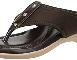 Centrino Women's 6202 Chicku Thong Comfortable Ortho Care Ladies | Fashion Wear Sandal & Chappal | Soft Cushioned for More Comfort-6 Kids UK ((6202-05))