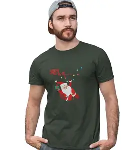 REVAMAN I Am Coming: Best Printed T-Shirt (Green) for Secret Santa