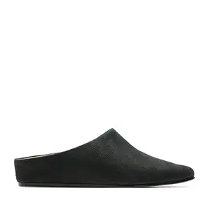 Clarks Women Sense Beau Black Nubuck Leather Fashion Sandals-6 UK/India (39.5 EU) (91261394814060)