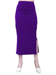 Adhira Women's Saree Skirt/Saree Shaper/Saree Shapewear for Women Purple
