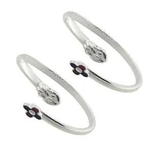 Sahiba Gems Pure Silver thumb Toe Ring| Silver Adjustable Thumb Toe Ring - Stylish and Versatile Foot Jewelry for Effortless Everyday