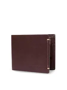 TEAKWOOD LEATHERS Genuine Leather RFID Protected Wallet for Men (Brown)