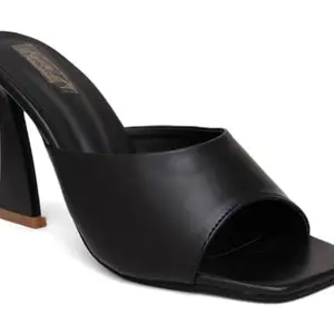 Kwalk Women Stylish & Trendy Fashion Sandal in 4 inch Western Comma Heel