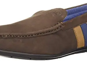 ID Men's Leather Casual Shoes (Brown)