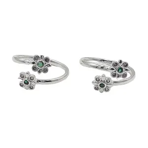 Sahiba Gems Silver thumb Toe Ring| Silver Adjustable Thumb Toe Ring - Stylish and Versatile Foot Jewelry for Effortless Everyday Elegance and Fashionable Toe Adornment