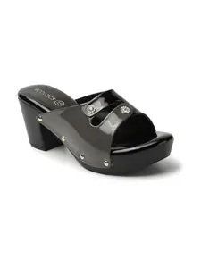 Iconics Women Sandal,Grey-Black,UK-3