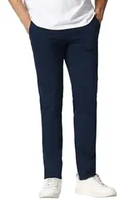 Van Heusen Men's Mid Rise Premium Cotton Slim Fit Casual Trouser Chinos