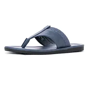 Khadim's Blue Flip Flops for Men (Size - 6)