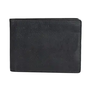 Leatherman Fashion LMN Genuine Leather Black Men's Wallet (8 Card_Slots)