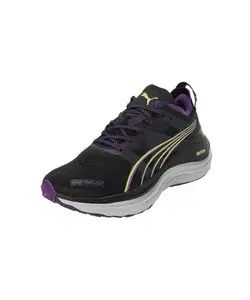 Puma Womens ForeverRun Nitro WTR WNS Black-Purple Pop-Yellow Burst Running Shoe - 6 UK (37847301)