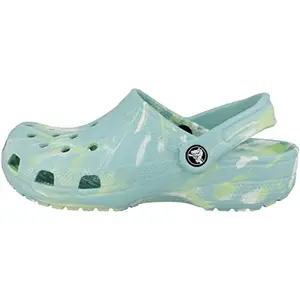 Crocs Unisex Adult Classic Marbled Clog PuW/Mlt M4W6 Pure Water/Multi (206867-4SU)