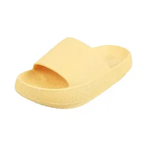 Walkway by Metro Brands Women's Yellow Synthetic Fashion Sandals 7-UK 40 (EU) (212-4109)