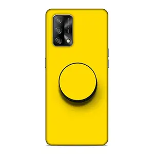 Screaming Ranngers Screaming Ranngers Designer Printed Hard Matt Finish Mobile Case Back Cover with Mobile Holder for Oppo F19 (Yellow)